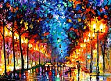 Afremov Paintings - OAKLAND RAIN by Leonid Afremov